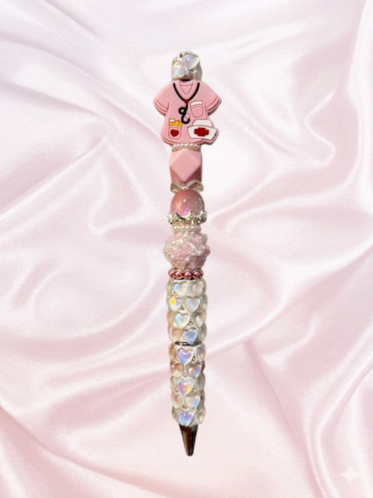 Scrub beaded pen/CUSTOM